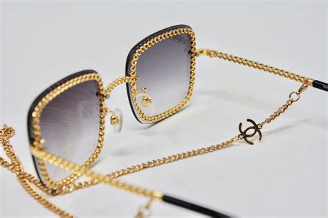 chanel chain link sunglasses